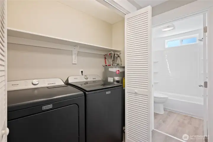 Washer and dryer included. Brand new hot water tank.