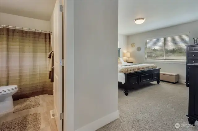 Jr Suite includes its own private bathroom.