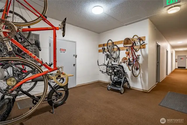 Community bike storage on level C