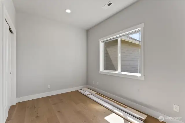 Bedroom 1- or office area at entry