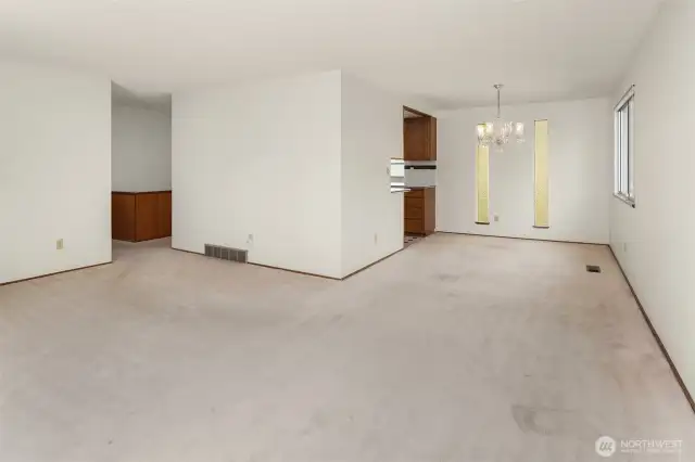 The open living room area is full of potential.