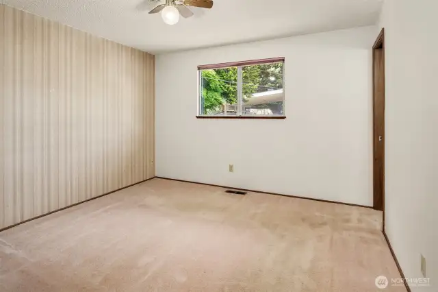 Primary bedroom located on the main floor.
