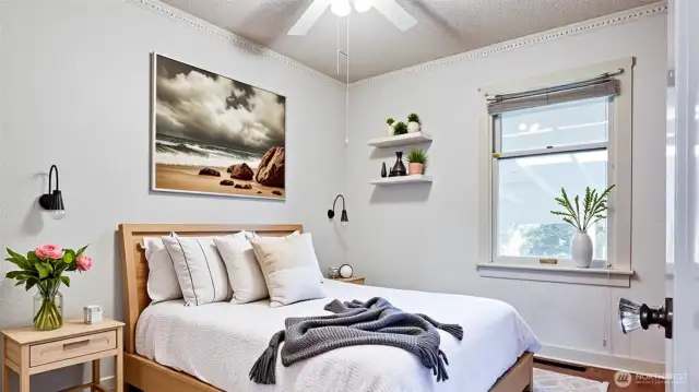 VIRTUALLY STAGED BEDROOM 2 OFF DINING ROOM