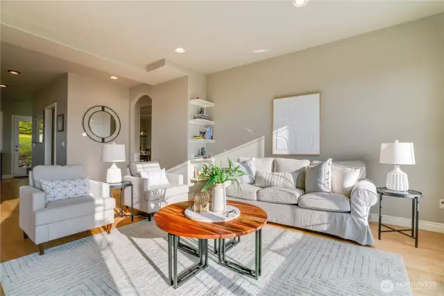Neutral colors & architecture allow a variety of styles to work here.  Art collectors will appreciate some of the large anchor walls to highlight their favorite pieces.