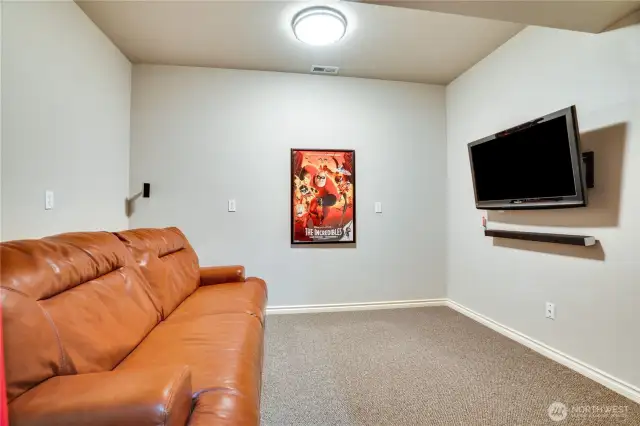 Extra finished room downstairs, yoga, exercise of theater?