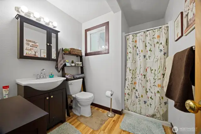 It has it's own bathroom AND laundry!