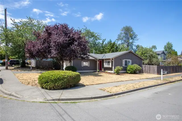 Welcome Home to your large corner lot!
