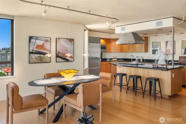 Dining area is open to kitchen also