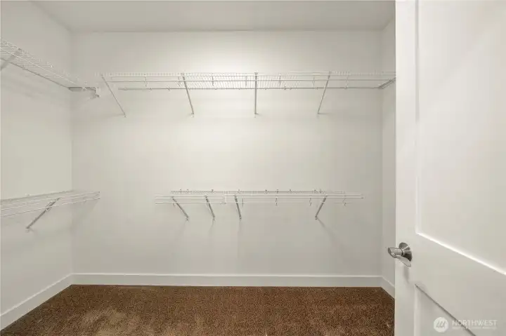 Large walk-in closet.