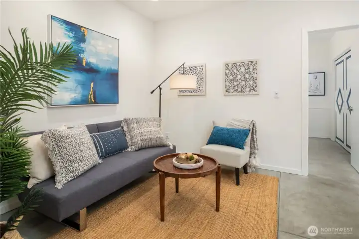 Main level living space or the perfect office, a multiple of options!