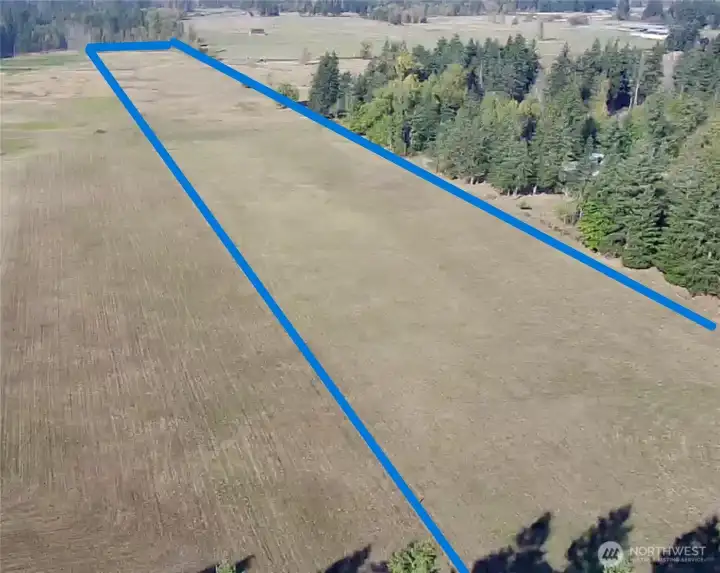 Property from 360th St S, looking north.