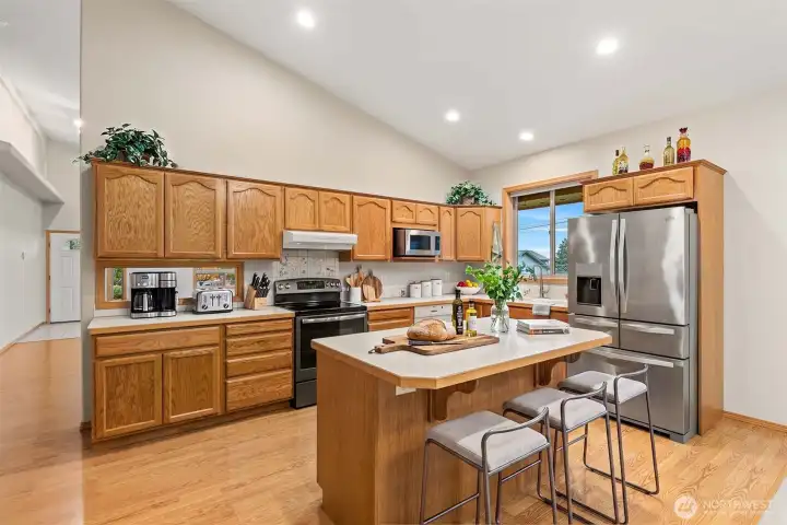 Virtually staged kitchen Virtually staged kitchen