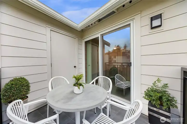 Private balcony *virtually staged*