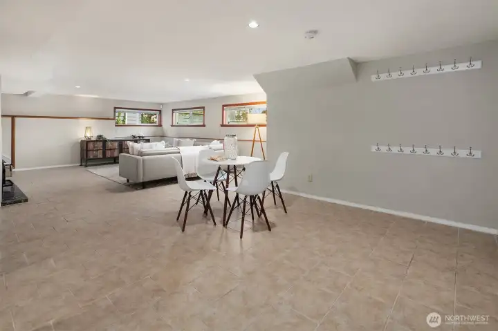 downstairs family room