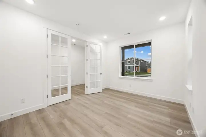 Photo is of the actual home.