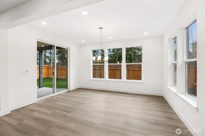 Photo is of the actual home.