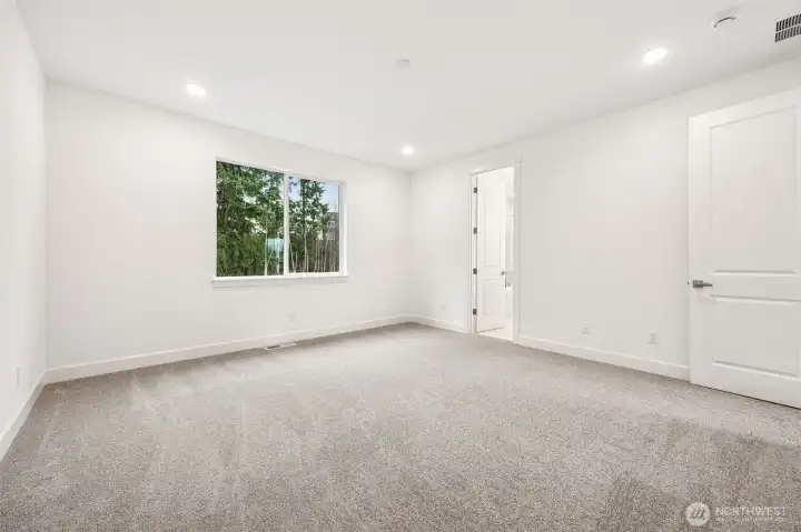 Photo is of the actual home.