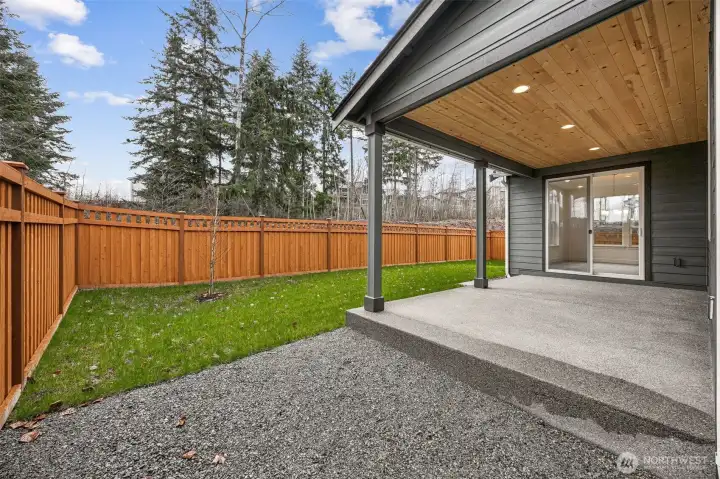 Photo is of the actual home.