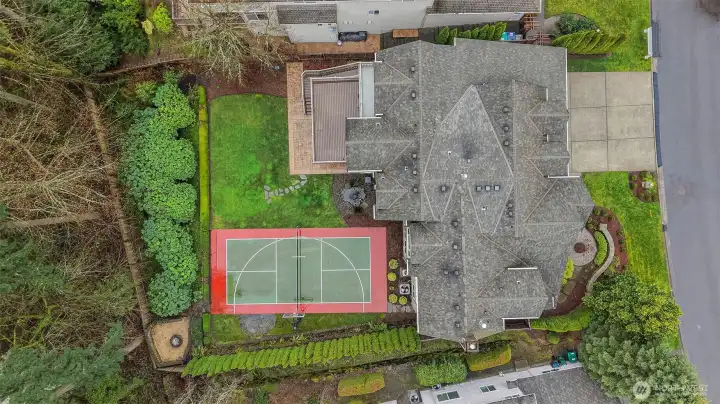 This estate backs to a protected green space. No homes behind!