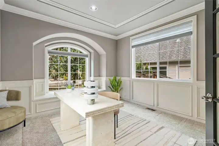 This 'work from home office' is sure to please.