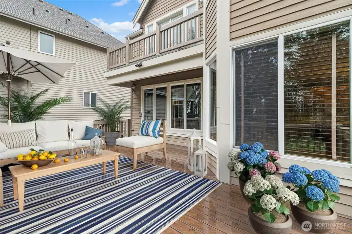 Imagine summer BBQs on the deck.