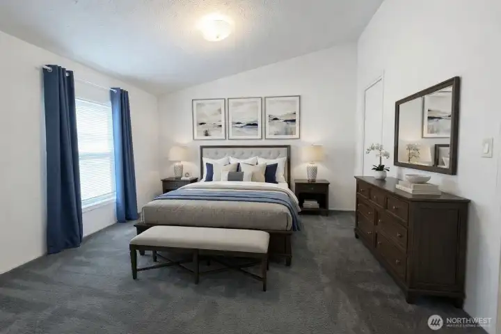 Primary Bedroom Virtually Staged