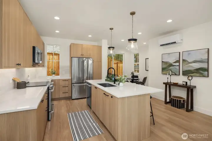 Spacious kitchen