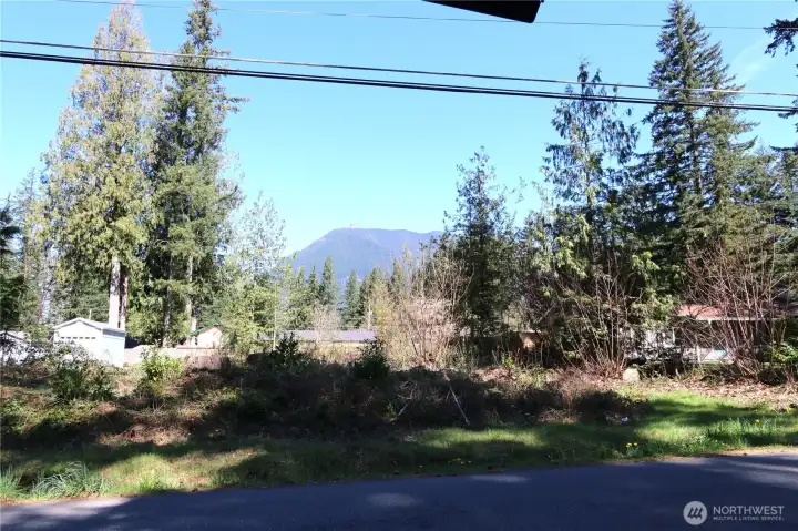Enjoy a scenic view of Mt. Si from the paved street frontage.