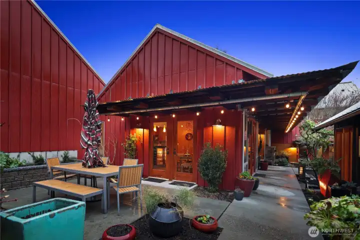 There's also alfresco dining space just off the dining room & breezeway