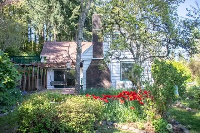 South side of home, in the gardens