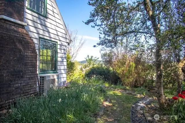 South side, showing chimney and mini split unit