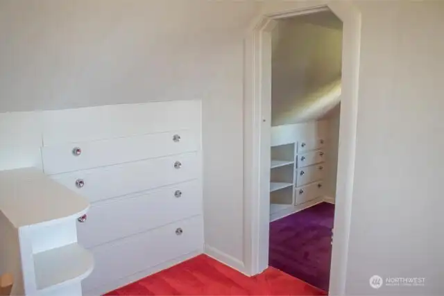 Another view from upstairs landing to art room/office