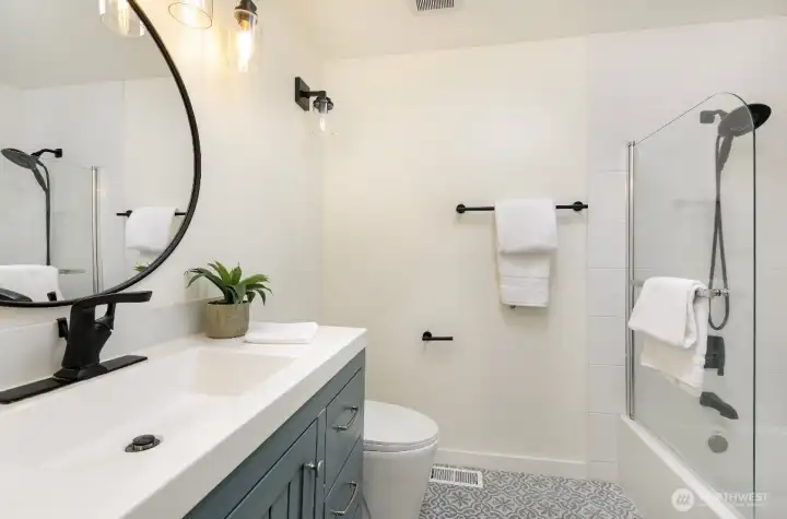 Main floor hallway bathroom