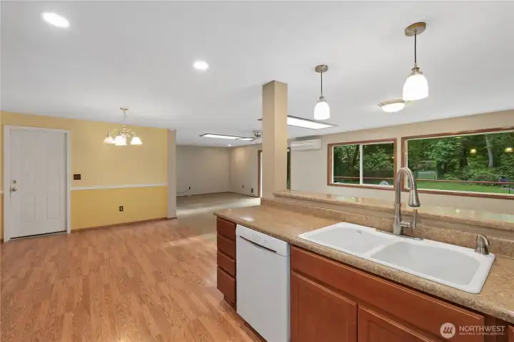 Open Kitchen and family room Open Kitchen and family room