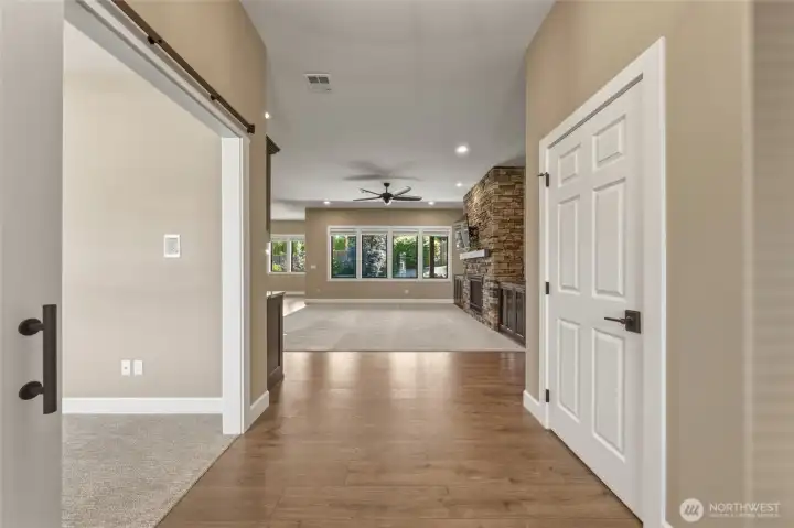 Entryway with Coat Closet and Bench Seating Entryway with Coat Closet and Bench Seating