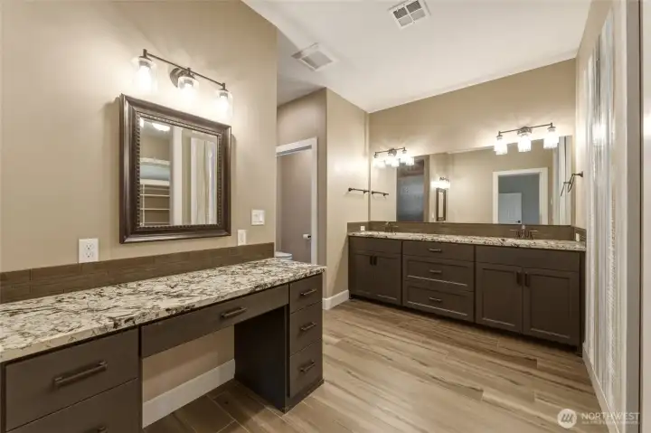 Primary Bath with Makeup Vanity Primary Bath with Makeup Vanity
