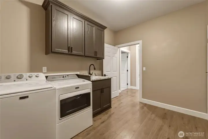Laundry Room With Storage and Sink Laundry Room With Storage and Sink