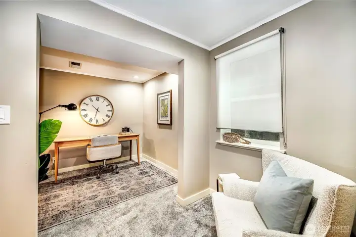 Third bedroom is currently staged as an office.