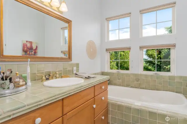 Primary Bath with soaking tub