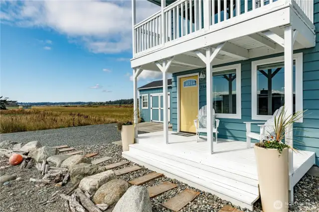 Front porch to nature watch from