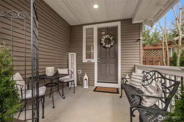 Covered front porch
