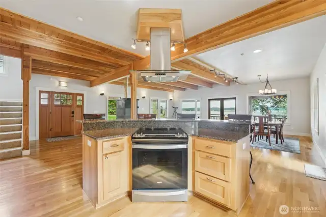 Prepare meals while enjoying the view.
