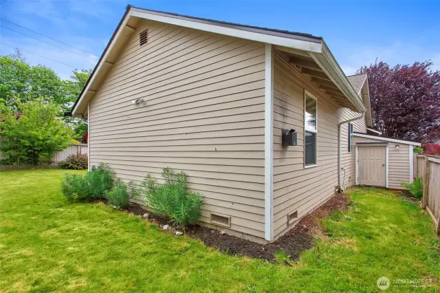 Side Yard with Outbuilding