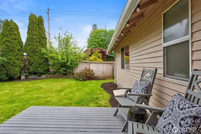 Back Yard from Sliding door and deck