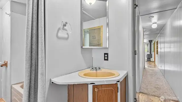 Extra sink down the hallway so you can wash up after outdoor activities.