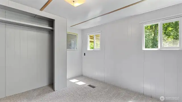 Another view from the primary bedroom and closet.