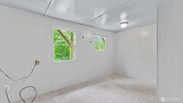 The second bedroom, closet is on the right.
