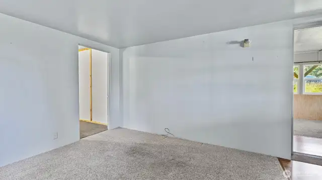 One more look at the bonus room leading to the kitchen.