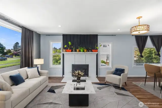 Living room-Digitally Staged