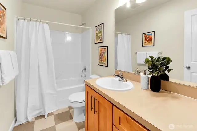 Ground level bathroom